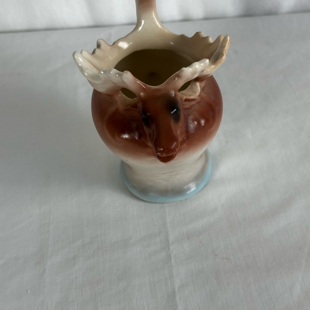 Vintage Czechoslovakia Elk Ceramic Creamer Hand painted - Picture 11 of 15